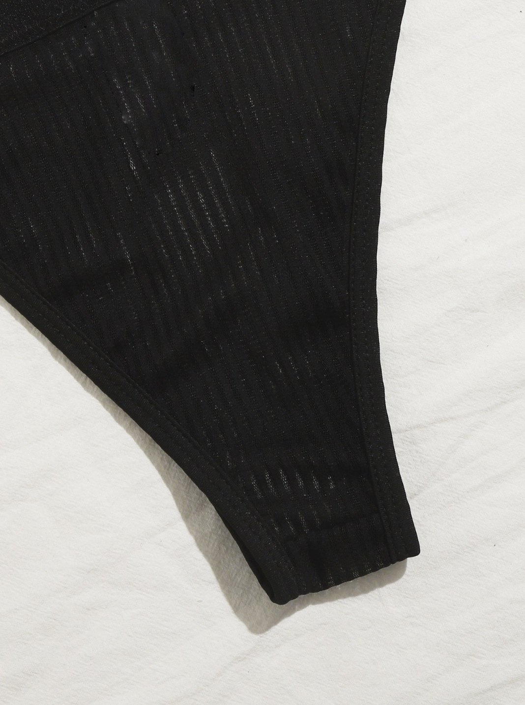 Ensemble de lingerie sexy femme – Transparent à rayures, style classique et sensuel