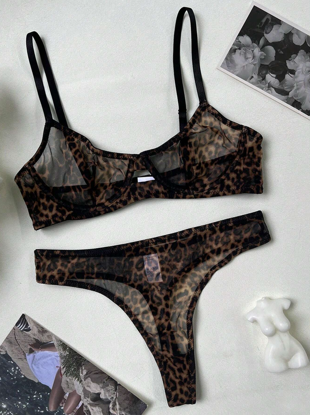 Ensemble Lingerie Léopard – Sensualité Sauvage & Élégance Féminine
