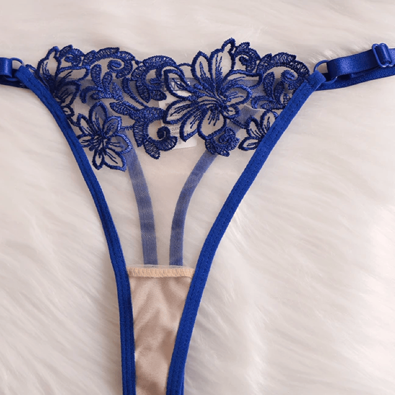 Lingeries Féminine Ensemble Transparent Brodé