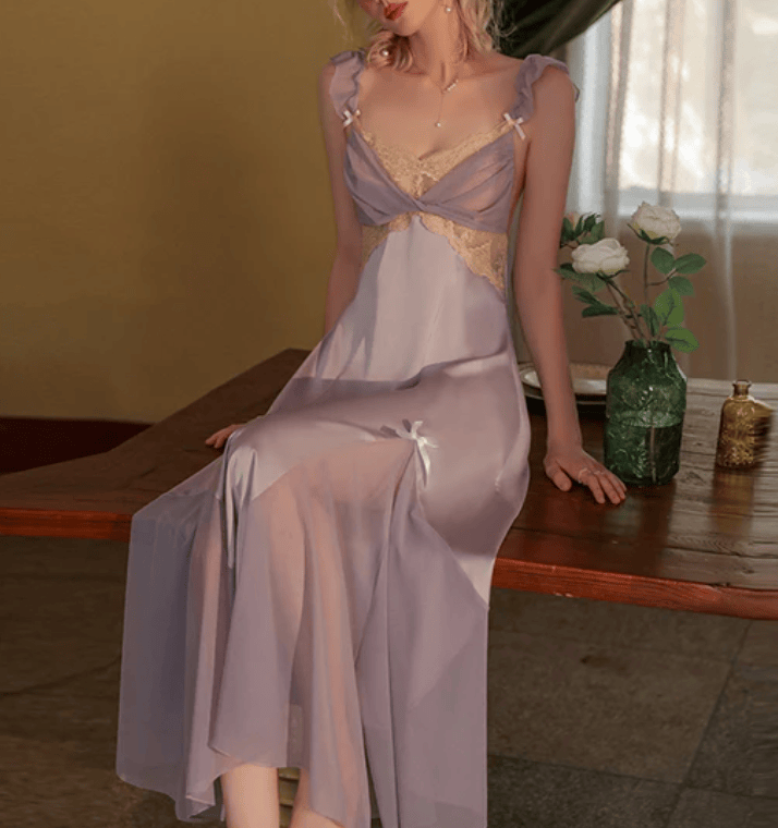 Lingeries Féminine Nuisette longue transparente