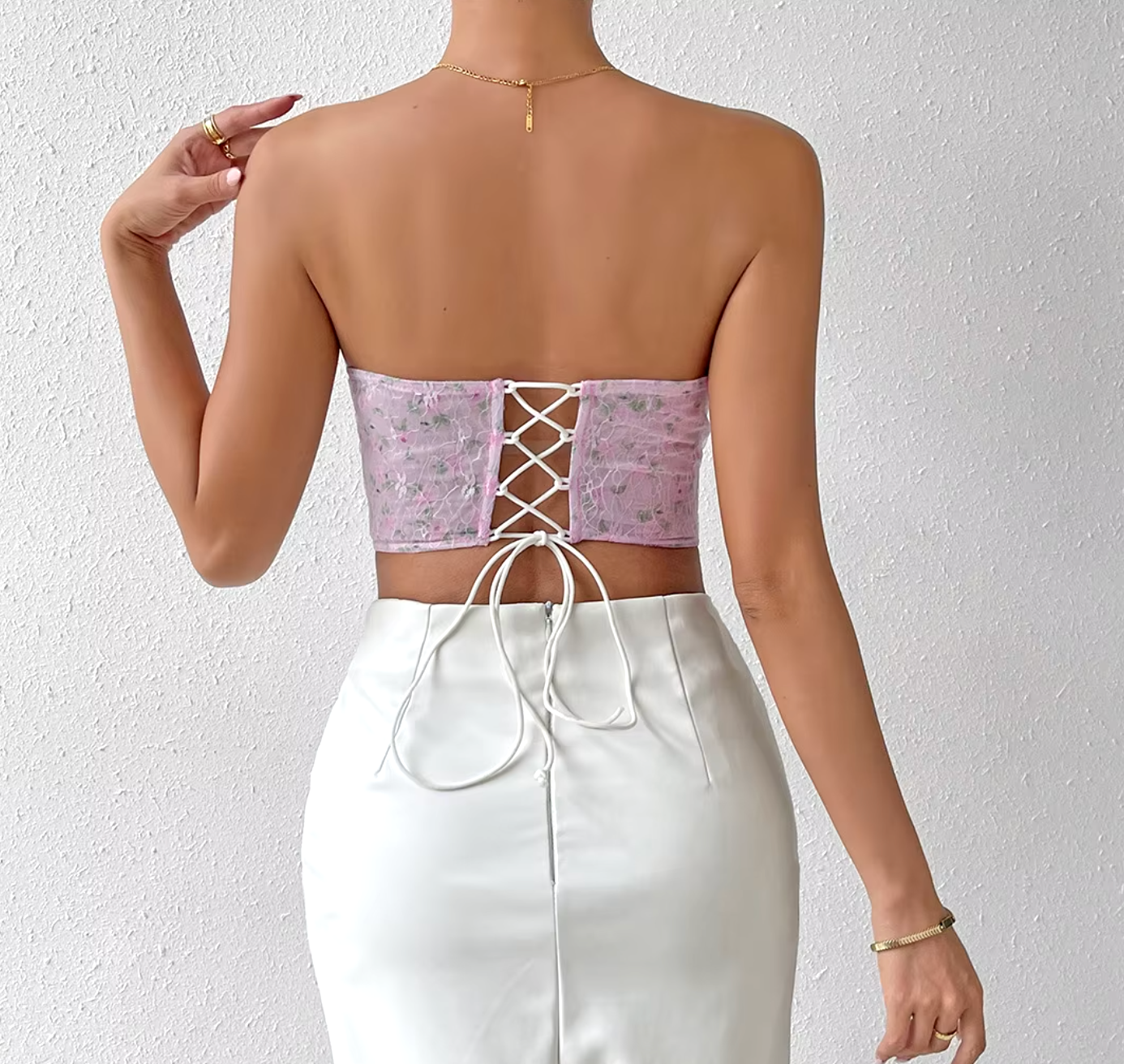 Corset à Motifs Floraux