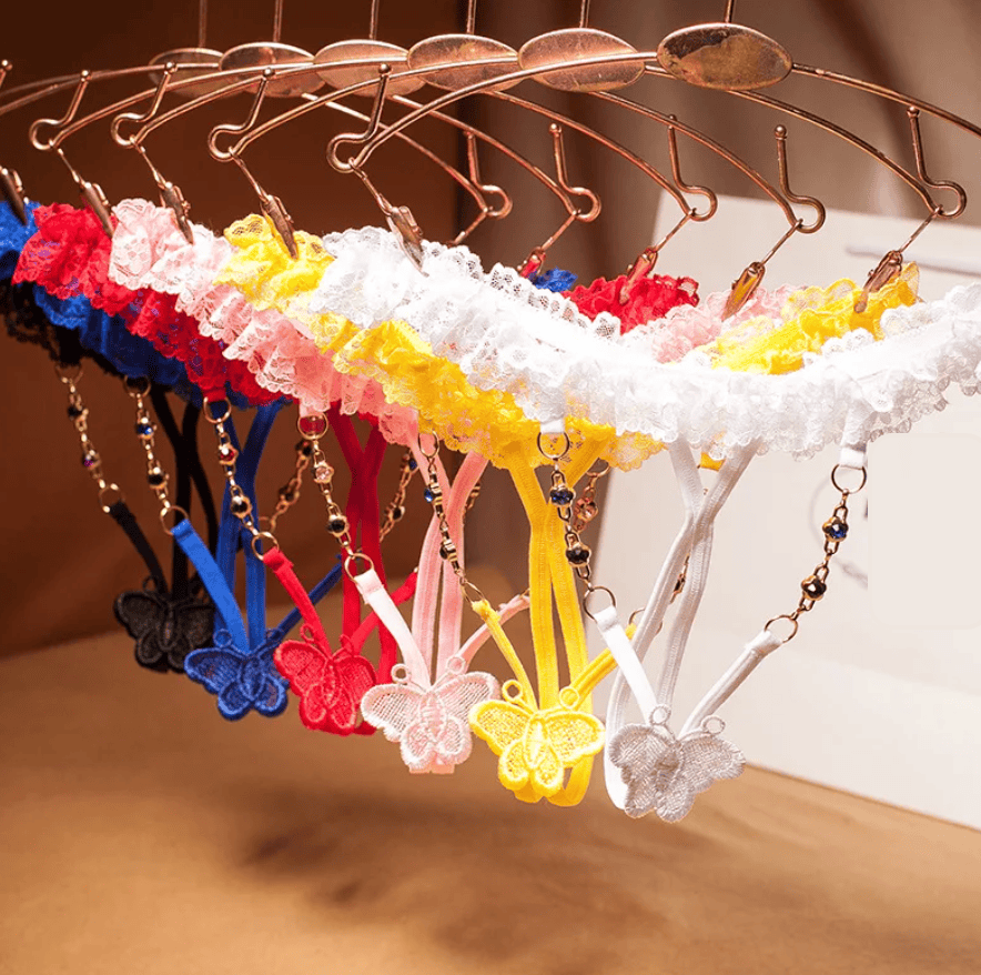 Lingerie Féminine String en Dentelle et diamant