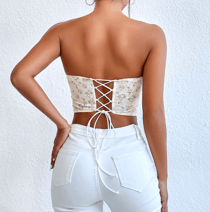 Lingeries Féminine Corset Corset à Motifs Floraux