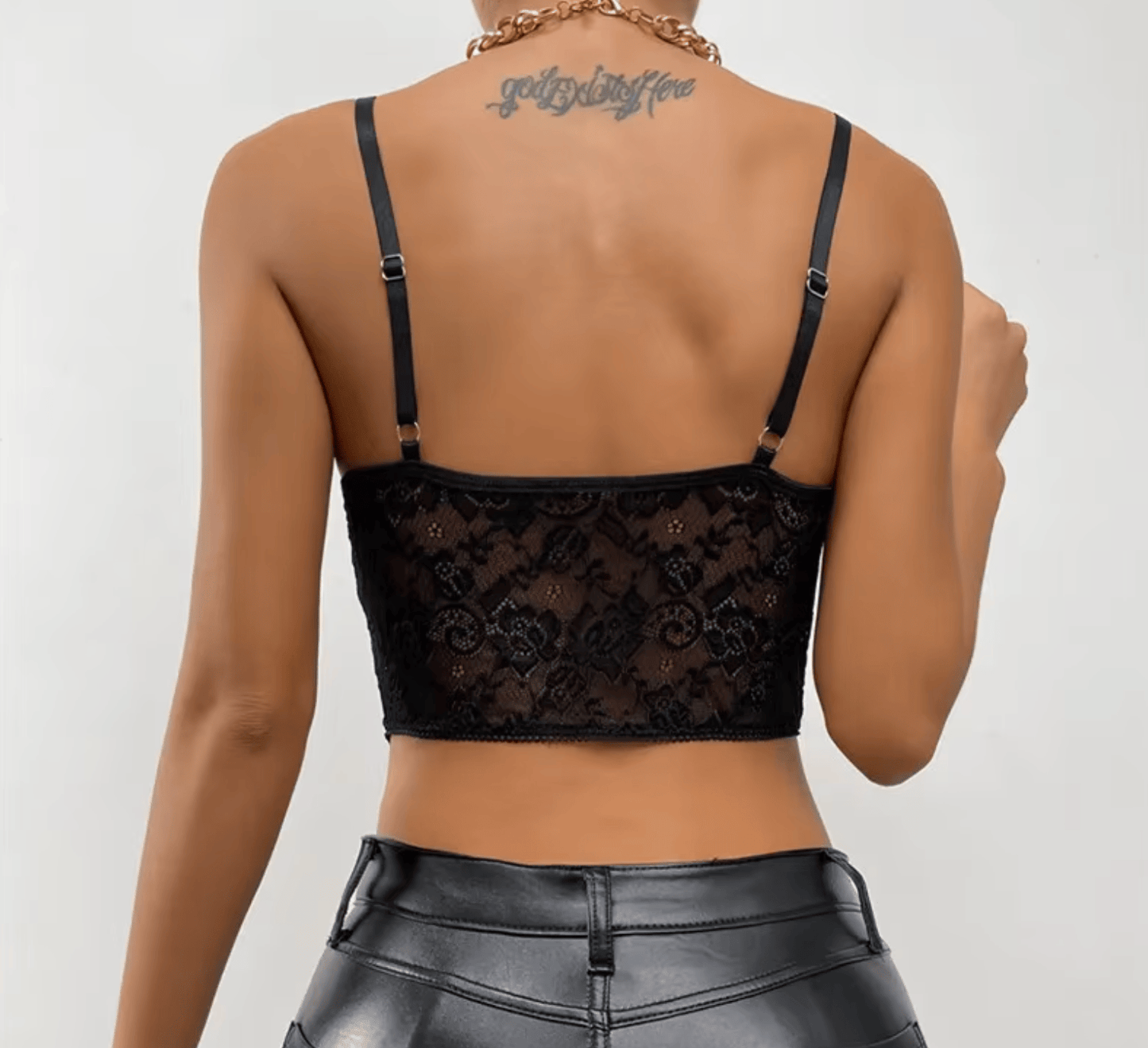 Lingeries Féminine Corset Corset Court Plissé en Dentelle