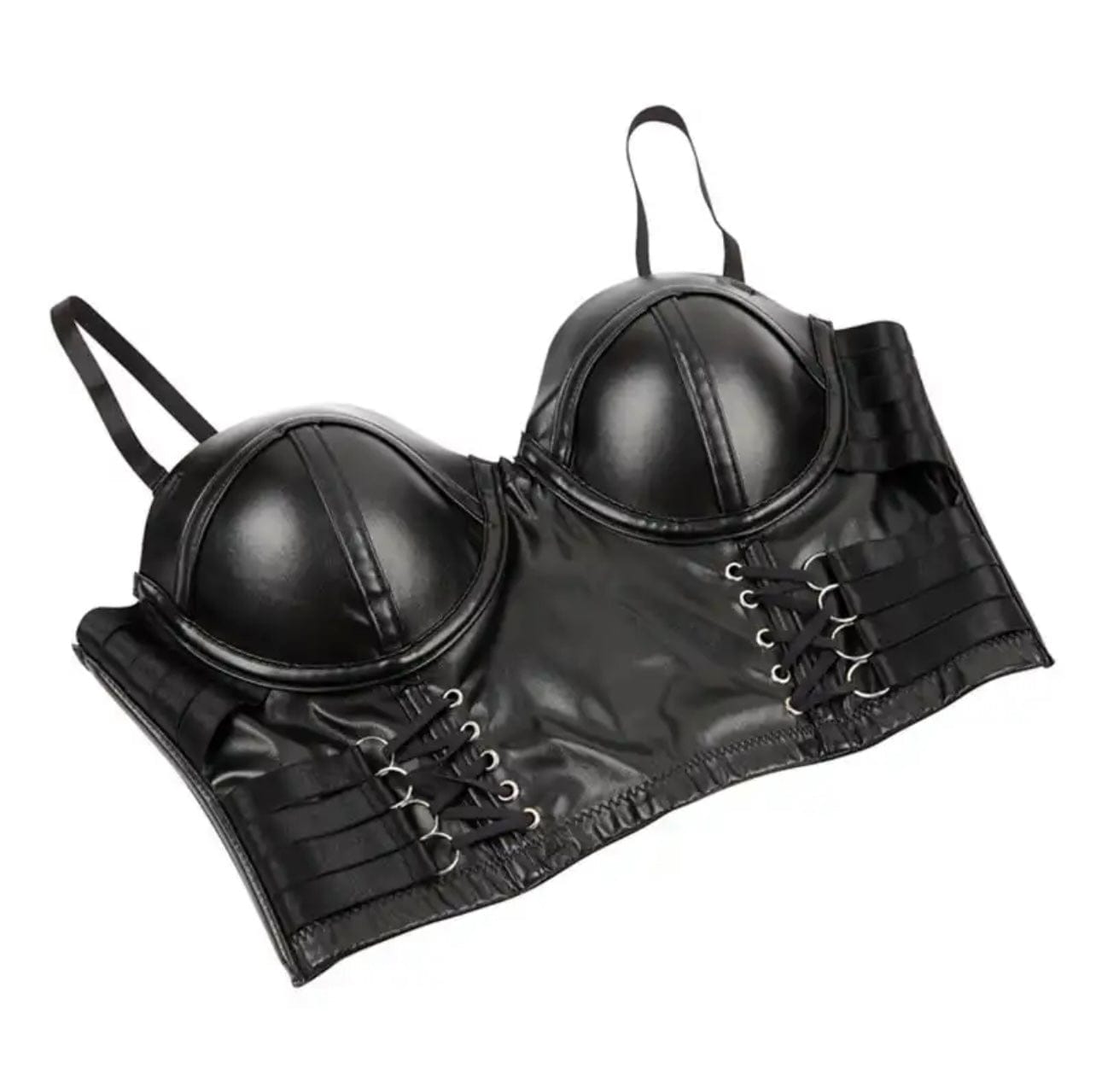 Lingeries Féminine Corset en cuir avec lacets