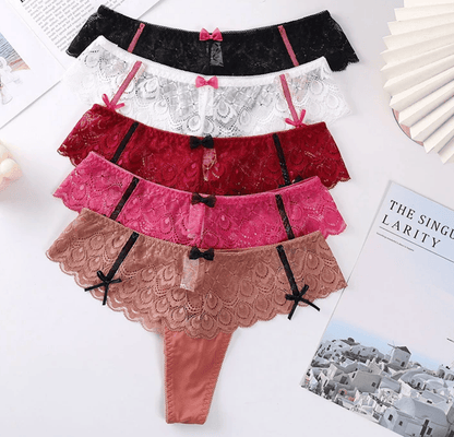 Lingeries Féminine Culotte en dentelle bicolore
