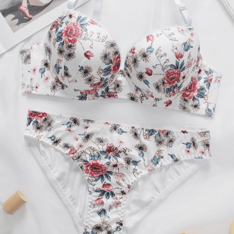 Lingeries Féminine Ensemble de Lingerie Floral