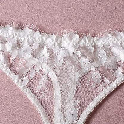 Lingeries Féminine Ensemble en dentelle blanc