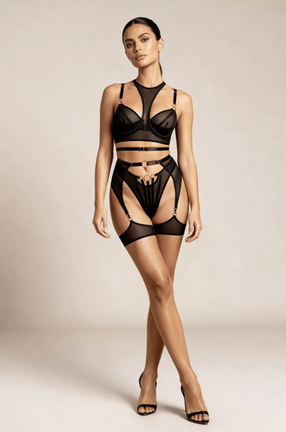 Lingeries Féminine Ensemble lingerie 3 pièces Moon Serenity