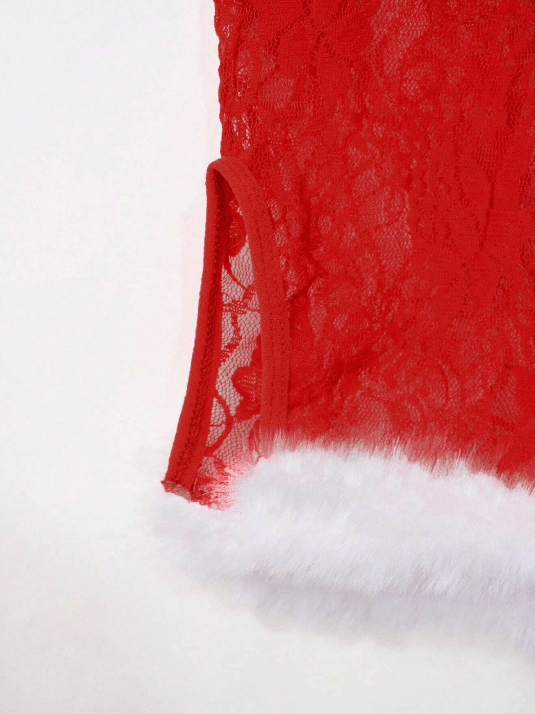 Lingeries Féminine Nuisette Ensemble de Nuit en Dentelle Rouge – Élégance et Passion pour les Fêtes