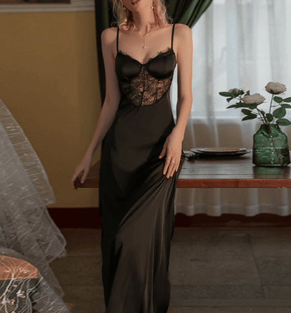 Lingeries Féminine Nuisette longue en dentelle