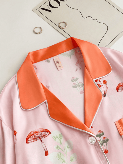 Lingeries Féminine Pyjama femme Pyjama Femme Imprimé Animal Tropical – Ensemble 2 Pièces Élégant