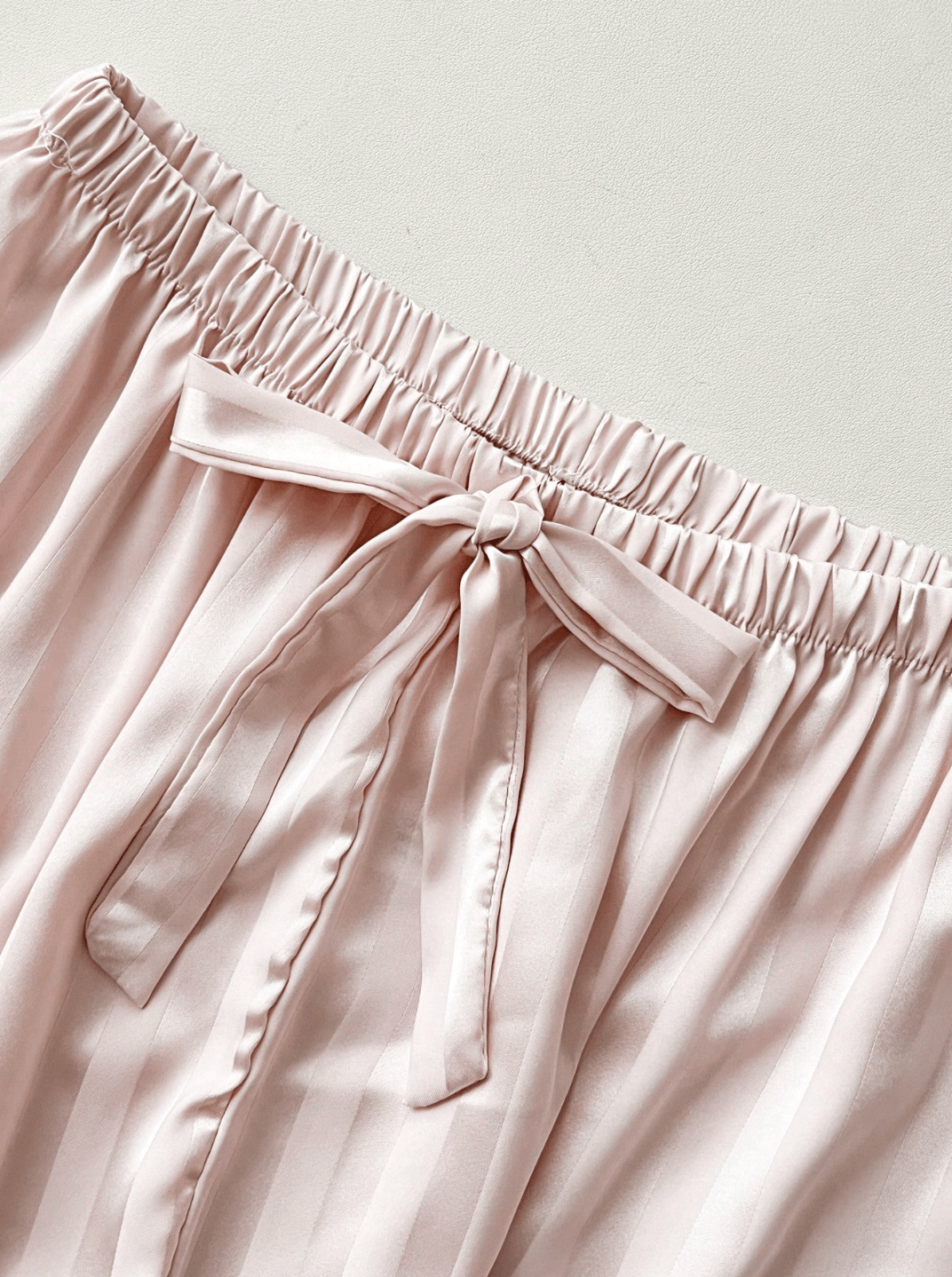Lingeries Féminine Pyjama femme Pyjama Femme Rayures Roses – Haut Manches Longues & Pantalon