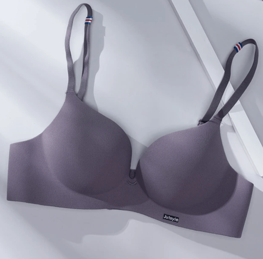 Lingeries Féminine A 32 / Violet Soutien-Gorge Push-Up en Soie Glacée