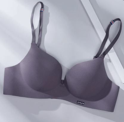 Lingeries Féminine A 32 / Violet Soutien-Gorge Push-Up en Soie Glacée