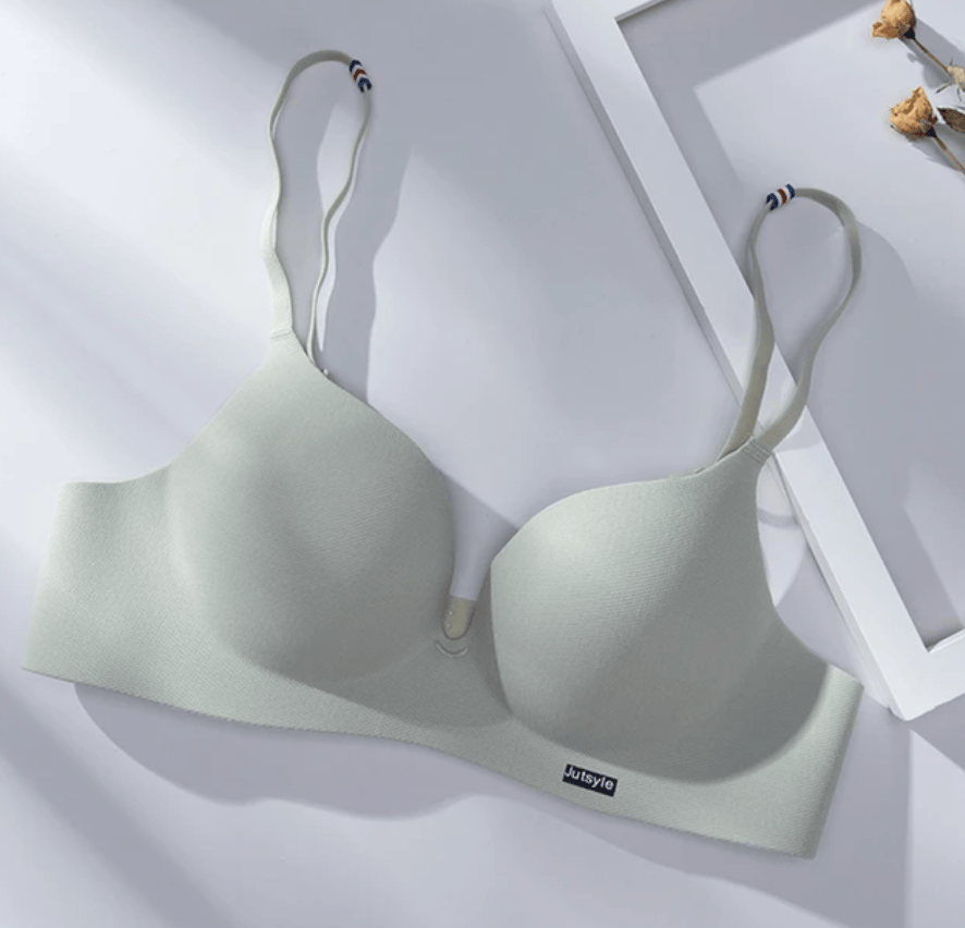 Lingeries Féminine A 32 / Vert Soutien-Gorge Push-Up en Soie Glacée