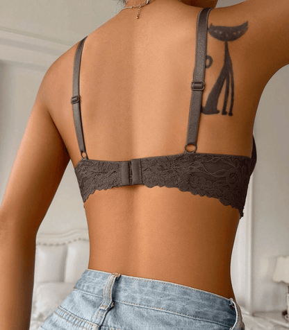 Lingeries Féminine Soutien gorge Soutien-Gorge Rembourré à Armatures en Dentelle