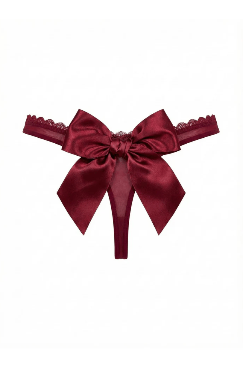 Lingeries Féminine String dentelle String Luna Noeud